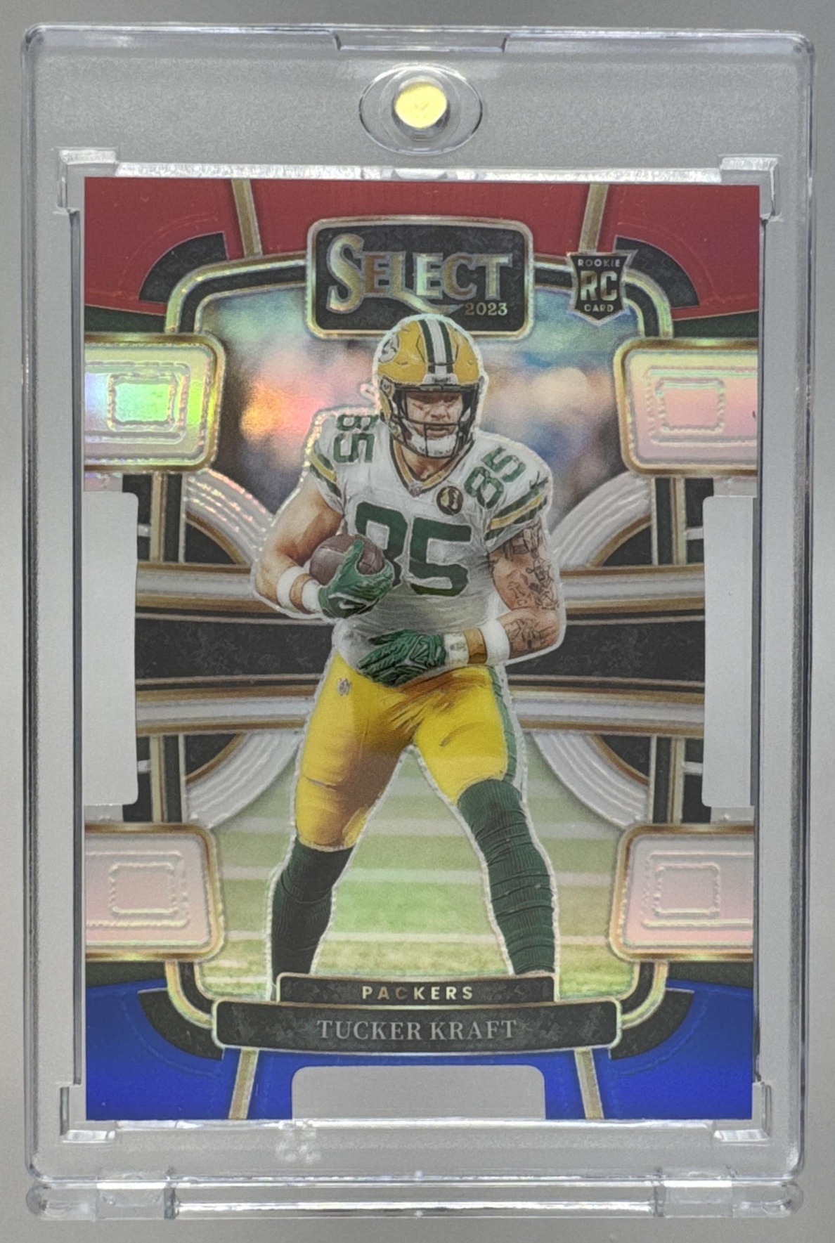 Card image for 2023 Panini Football Select Tucker Kraft #37 RC Concourse Green Bay Packers