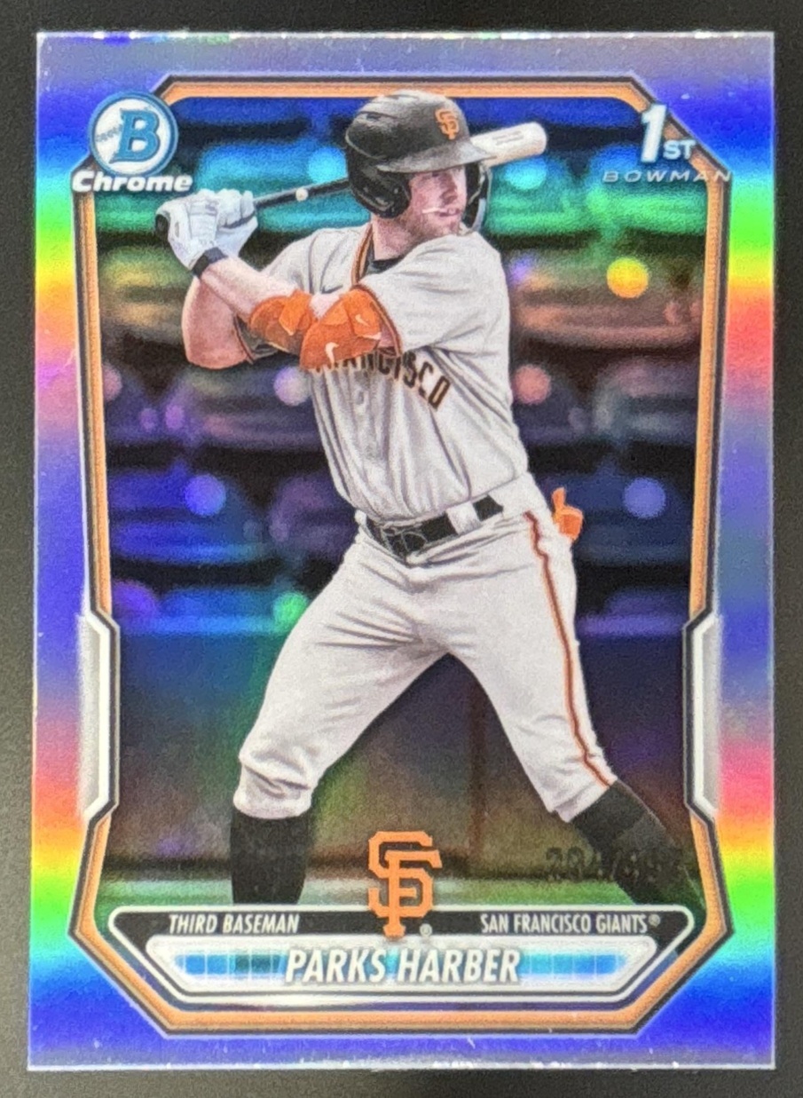 Card image for Parks Harber 2026 Bowman Refractor /499 Chrome Prospects San Francisco Giants
