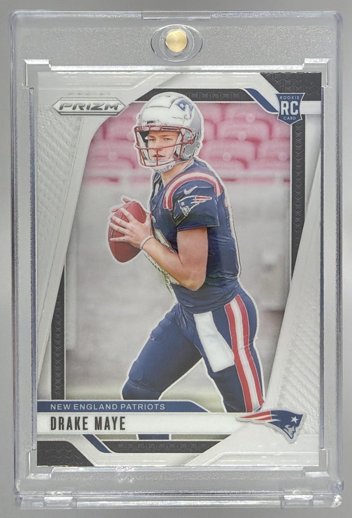 Card image for 2024 Panini Football Prizm Drake Maye #329 RC New England Patriots