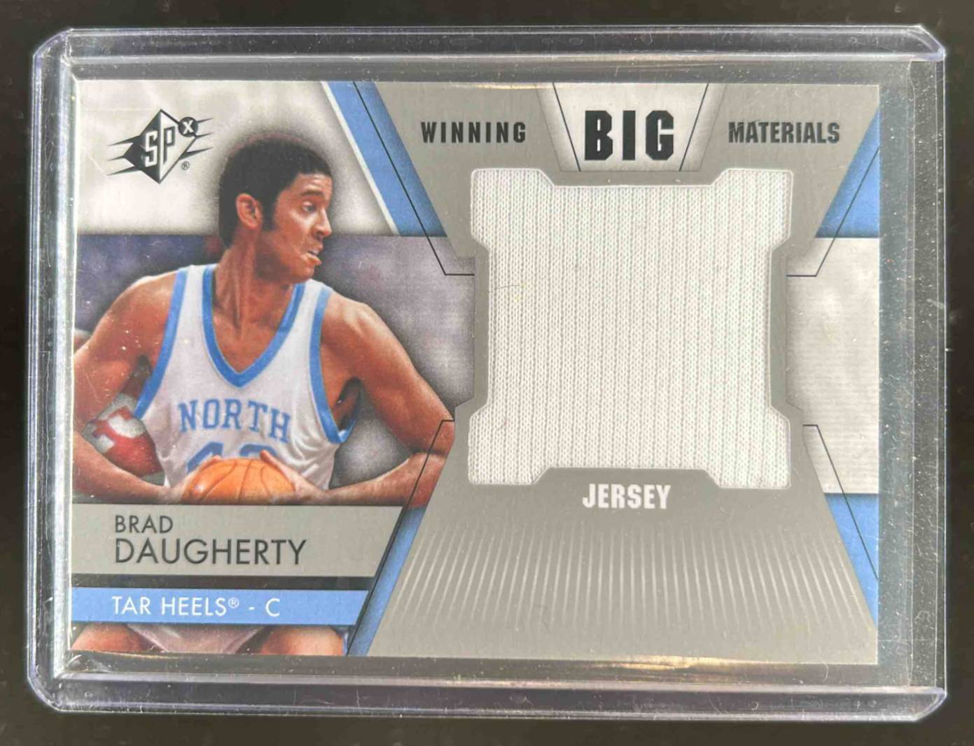 Card image for 2014-15 Upper Deck SPx Brad Daugherty Winning Big Materials #WM-BD