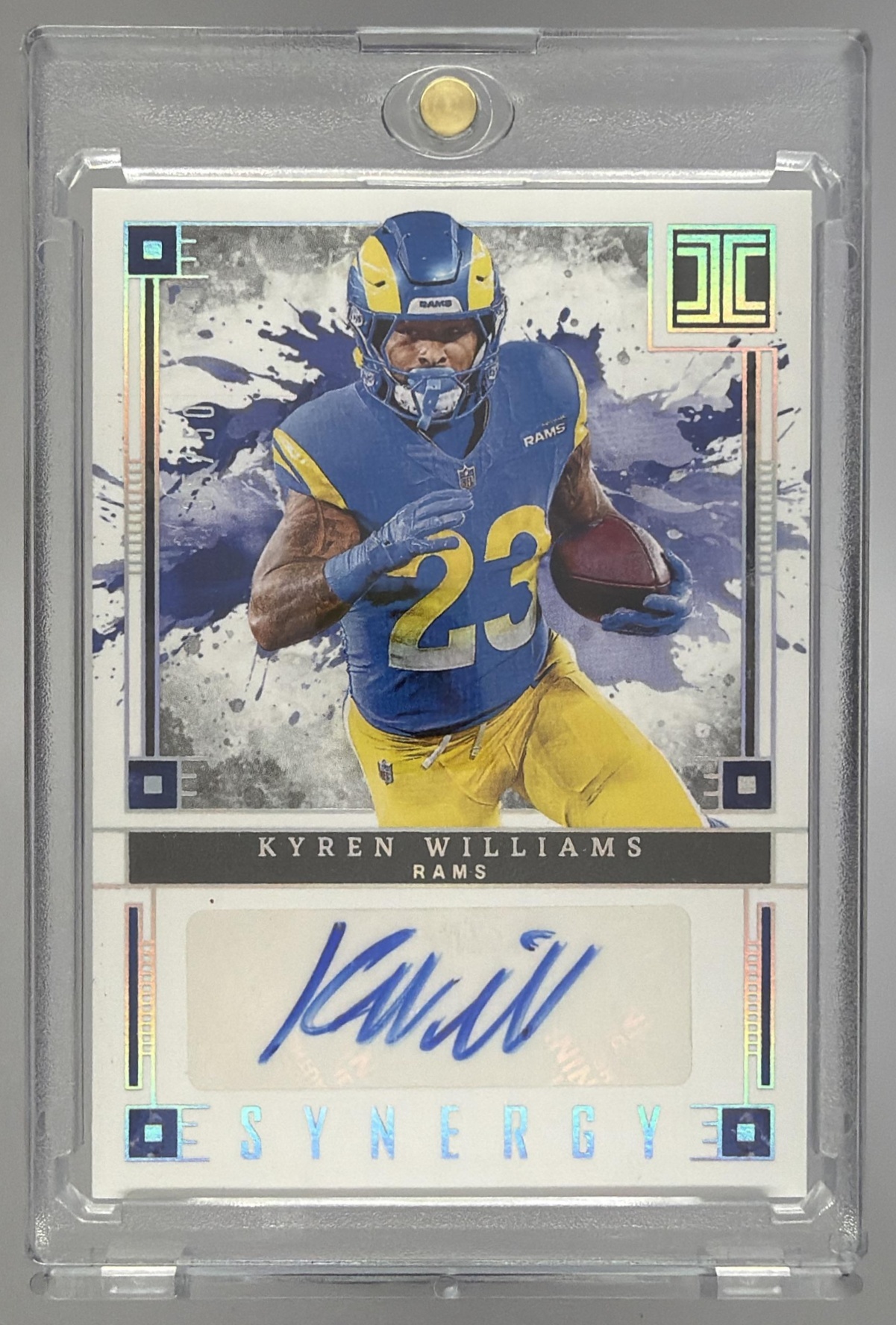 Card image for 2025 Panini Impeccable Kyren Williams Synergy Signatures /50 #SS-KWS Auto Rams