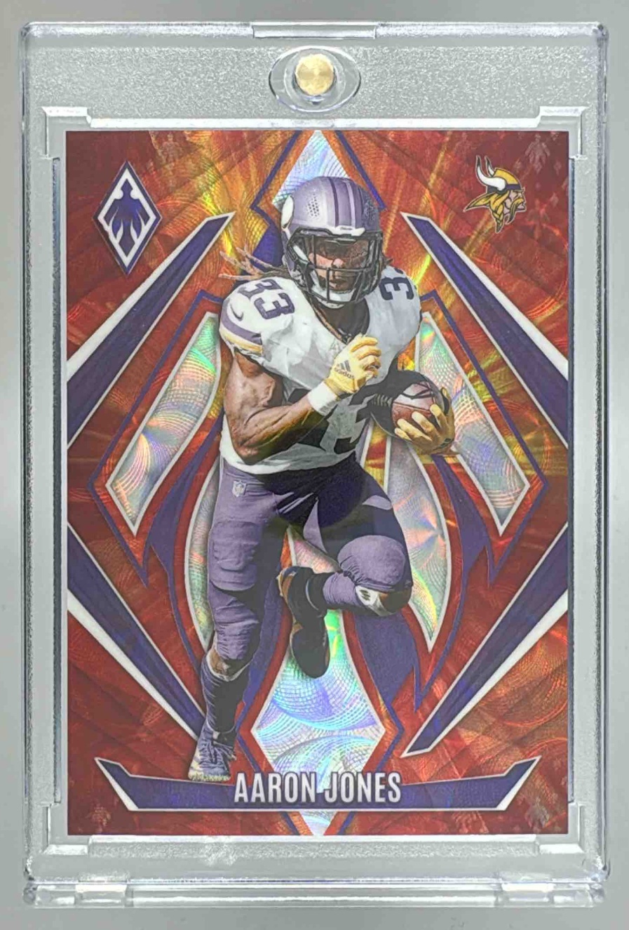 Card image for 2024 Panini Football Phoenix Aaron Jones FireBurst /350 #2 Minnesota Vikings