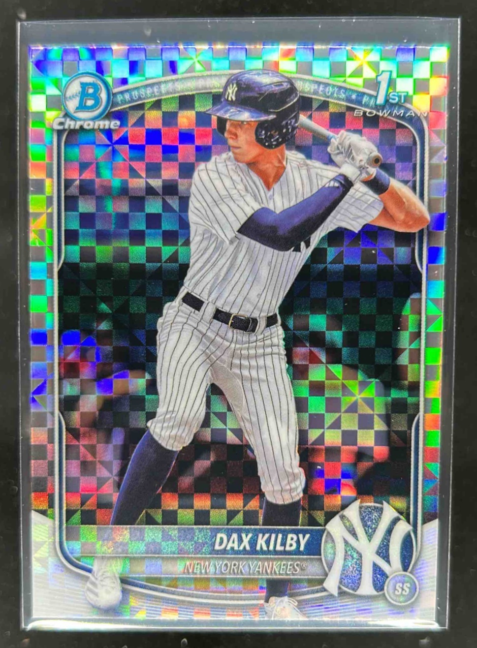 Card image for Dax Kilby 2025 Bowman Draft Chrome X-Fractor