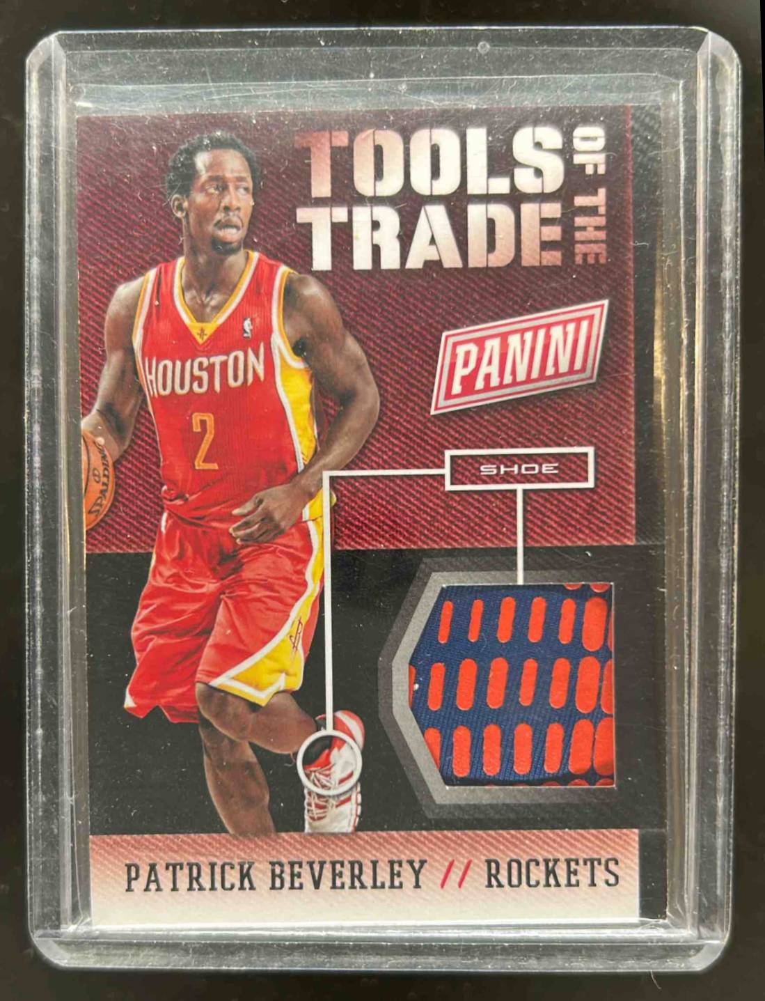 Card image for 2014 Panini The National Convention Patrick Beverley Tools of the Trade Shoe #10