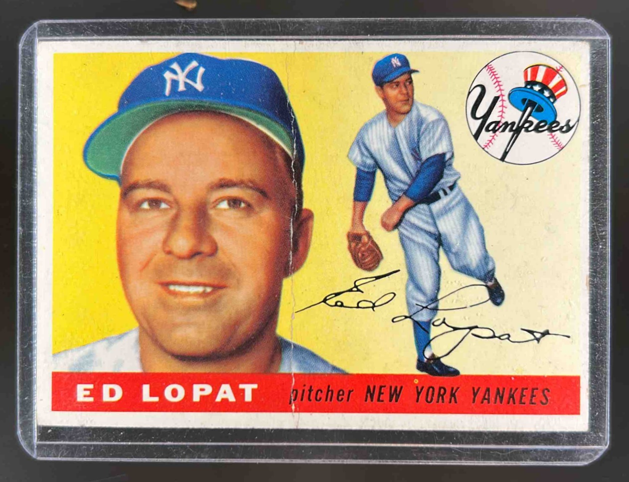 Card image for 1955 TOPPS ED LOPAT #109 NEW YORK YANKEES