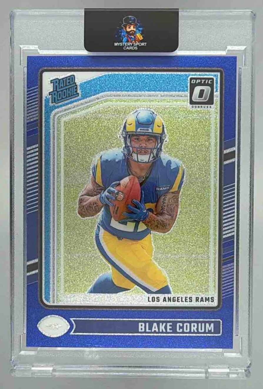 Card image for 2024 Panini Donruss Optic Blake Corum #208 Rated Rookie Rams