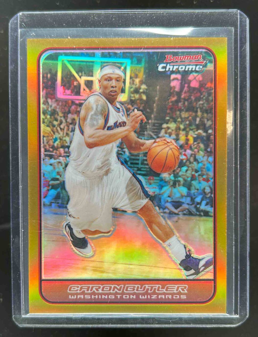 Card image for 2006-07 BOWMAN CHROME CARON BUTLER REFRACTOR GOLD /50 #110 WASHINGTON WIZARDS