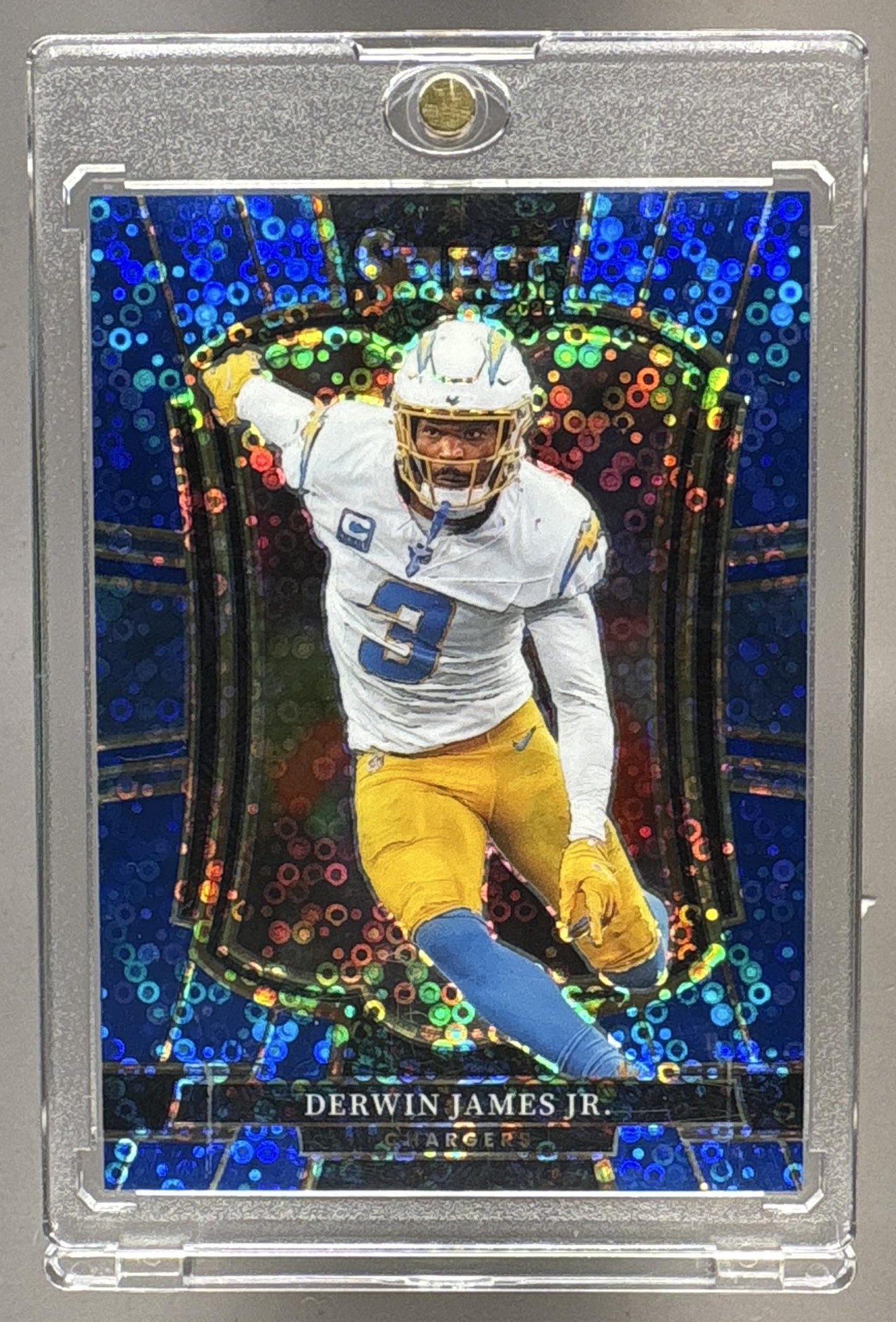 2025 PANINI SELECT DERWIN JAMES JR. #103 PREMIER LEVEL BLUE DISCO PRIZM /25