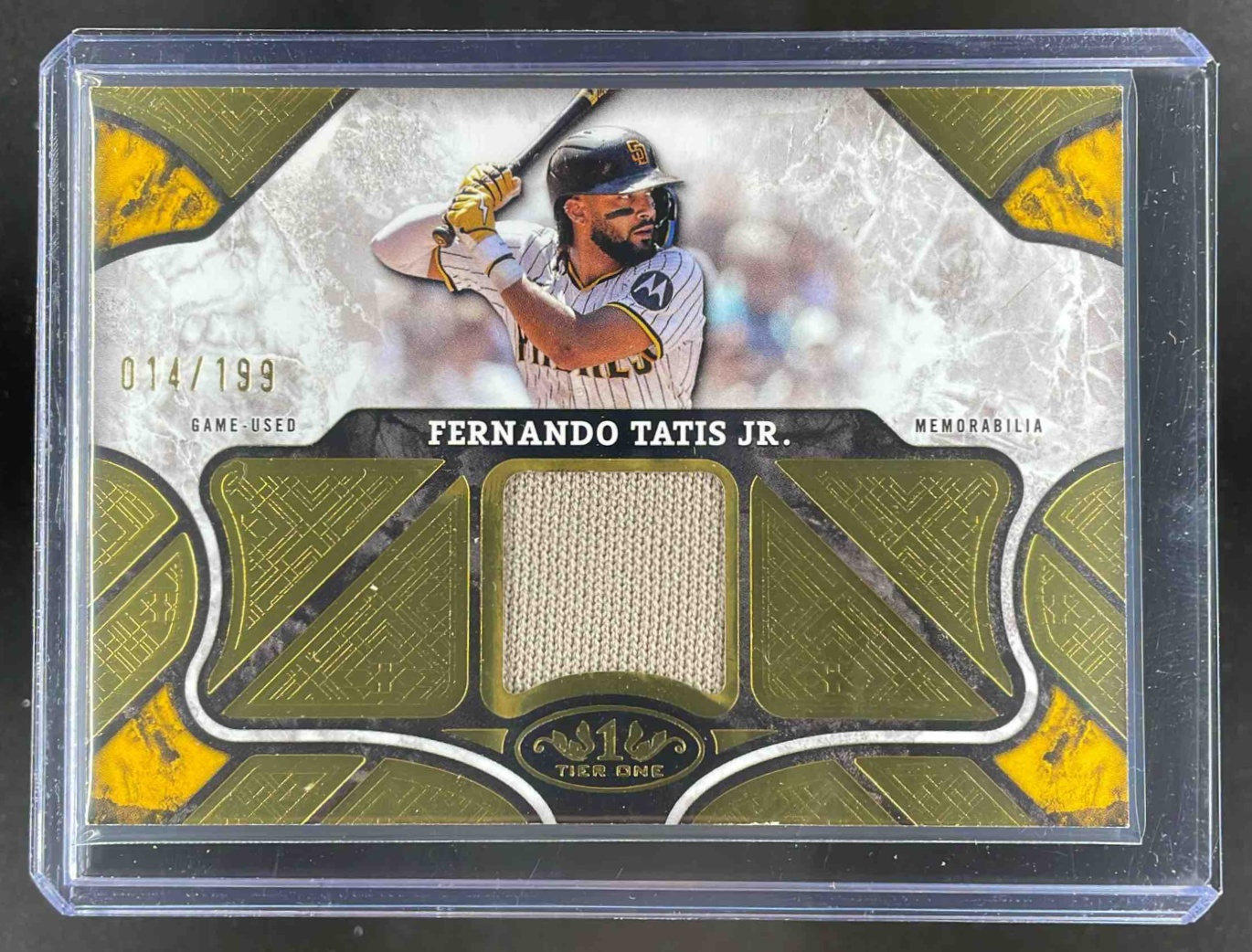 Card image for Fernando Tatis Jr. 2025 Topps Tier One Relics #T1R-FT MEM San Diego Padres