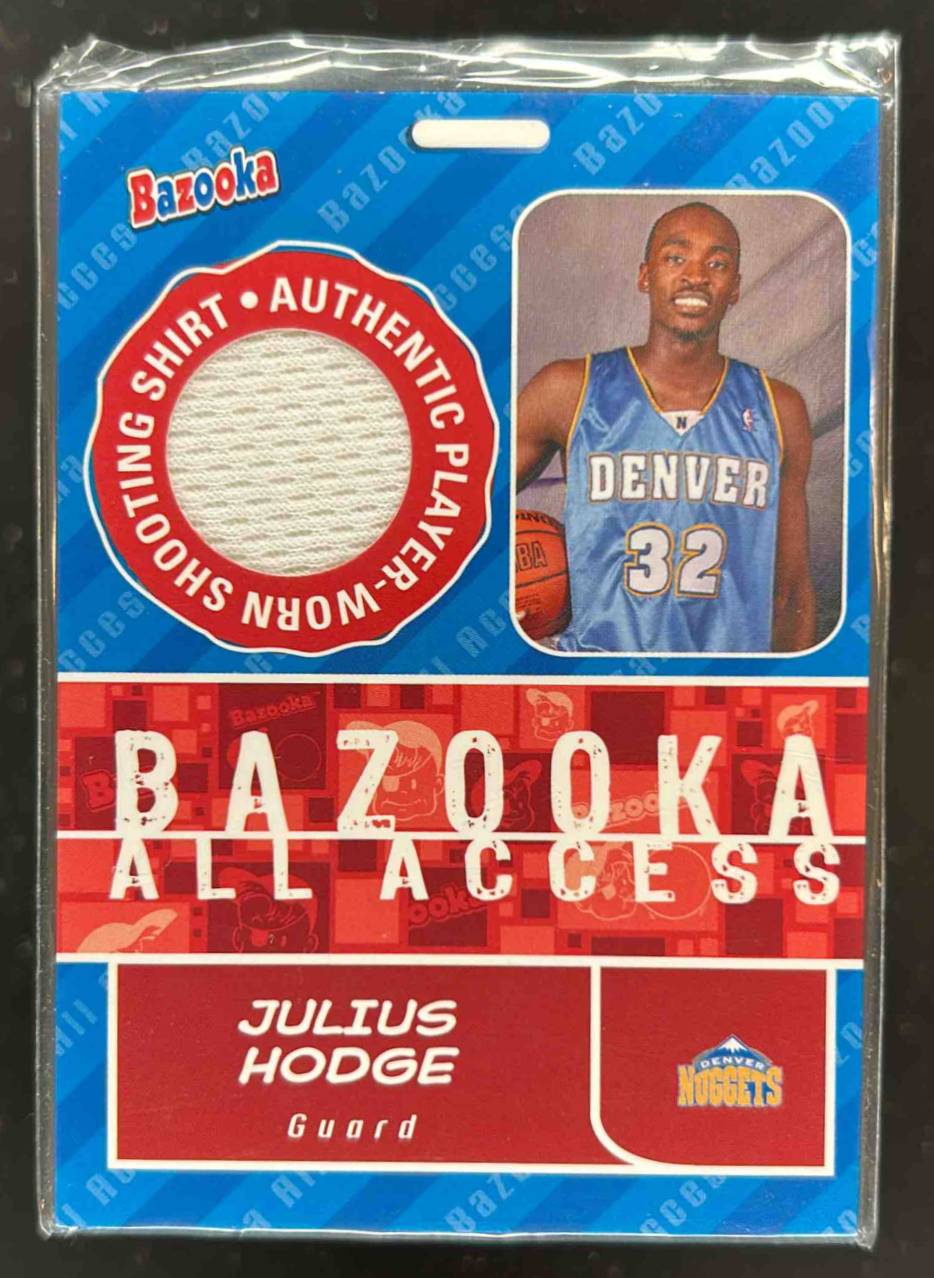 Card image for 2005-06 Topps Bazooka Julius Hodge All Access Relics #BAA-JH MEM RC Rookie