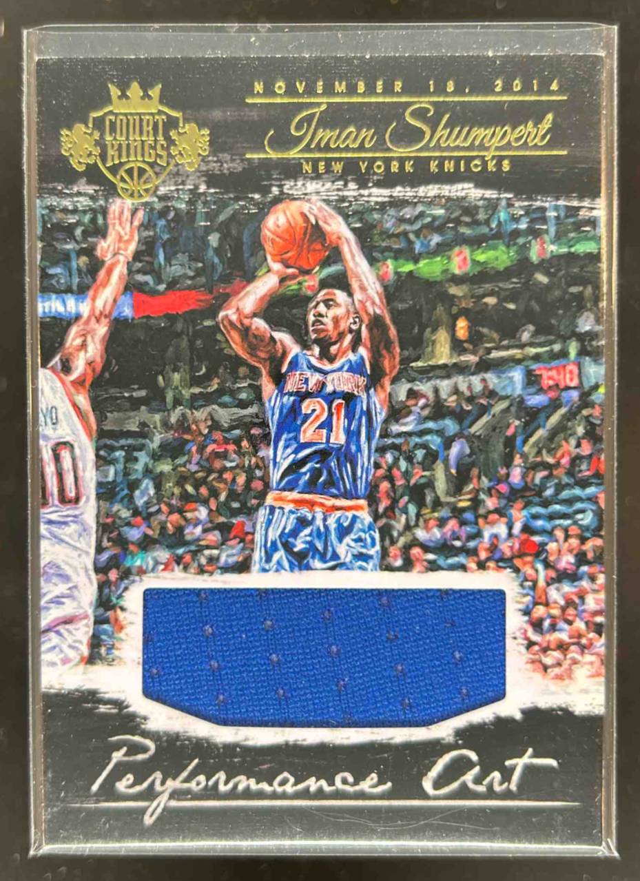 Card image for 2015-16 Panini Court Kings Iman Shumpert Performance Art Jerseys 213 /299 #5