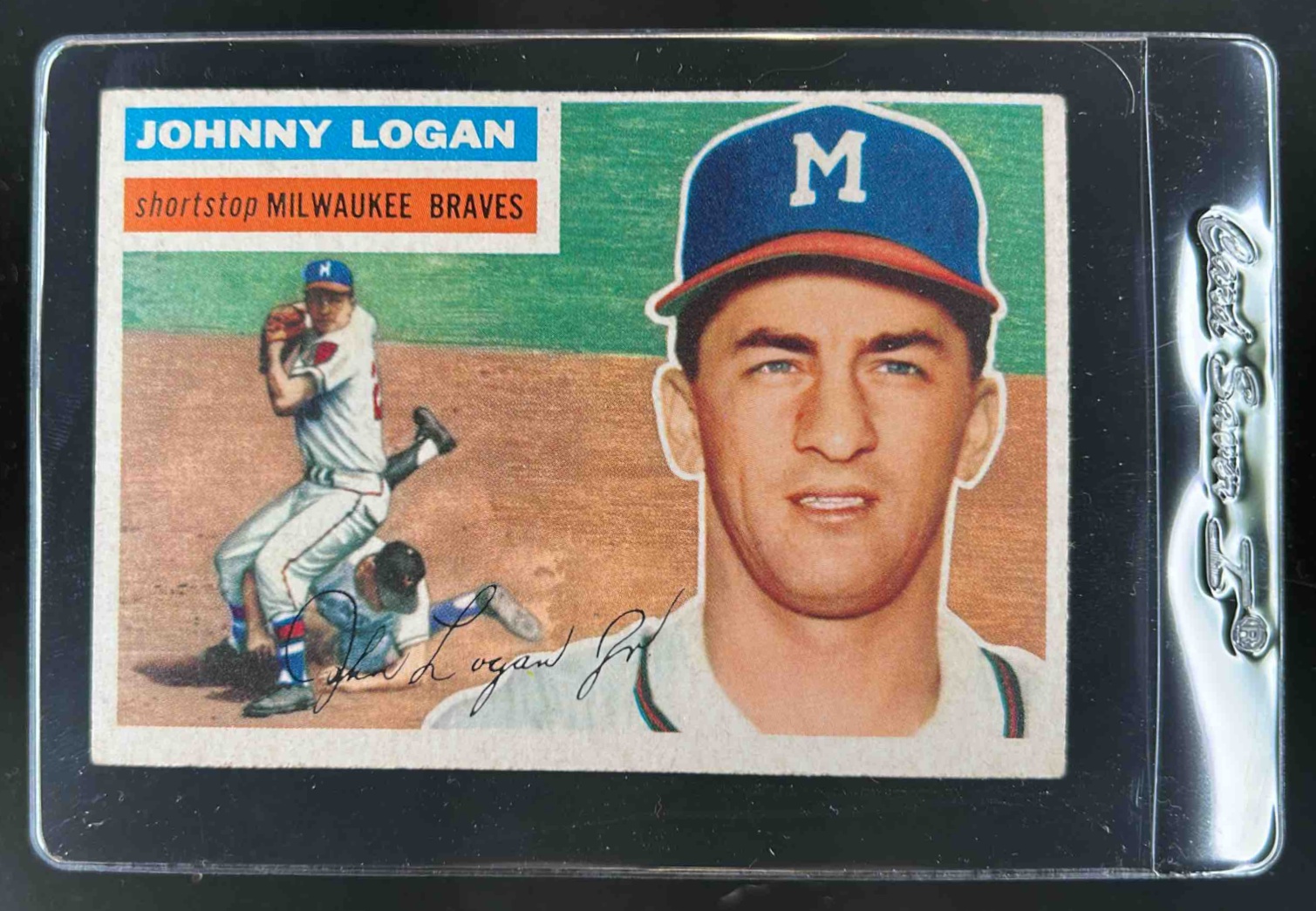 Card image for 1956 TOPPS JOHNNY LOGAN #136B
