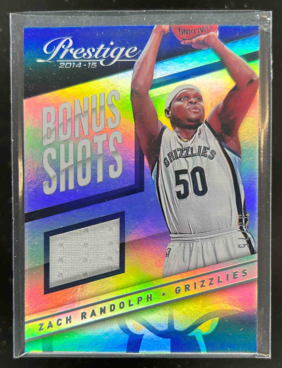 Card image for 2014-15 Panini Prestige Premium Zach Randolph Bonus Shots Materials /75 #64
