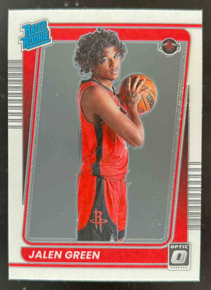 Card image for 2021-22 PANINI DONRUSS OPTIC JALEN GREEN #159 RC ROOKIE HOUSTON ROCKETS
