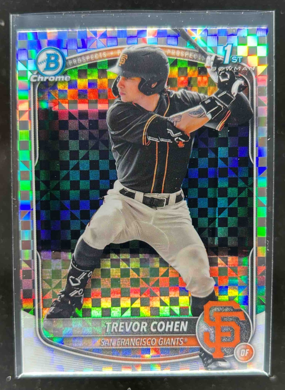Card image for Trevor Cohen 2025 Bowman Draft Chrome X-Fractor