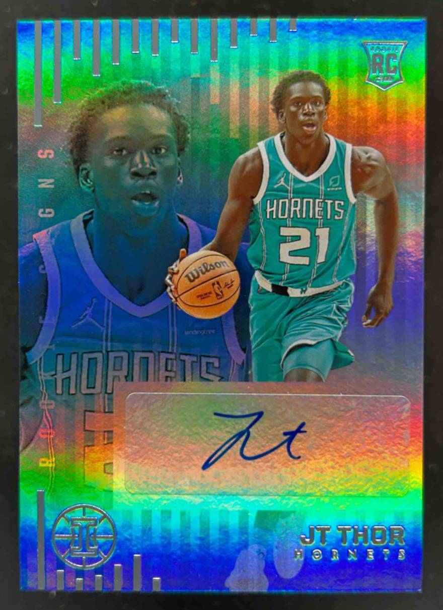 Card image for 2021-22 PANINI ILLUSIONS JT THOR ROOKIE SIGNS #RS-JTT RC AUTO CHARLOTTE HORNETS