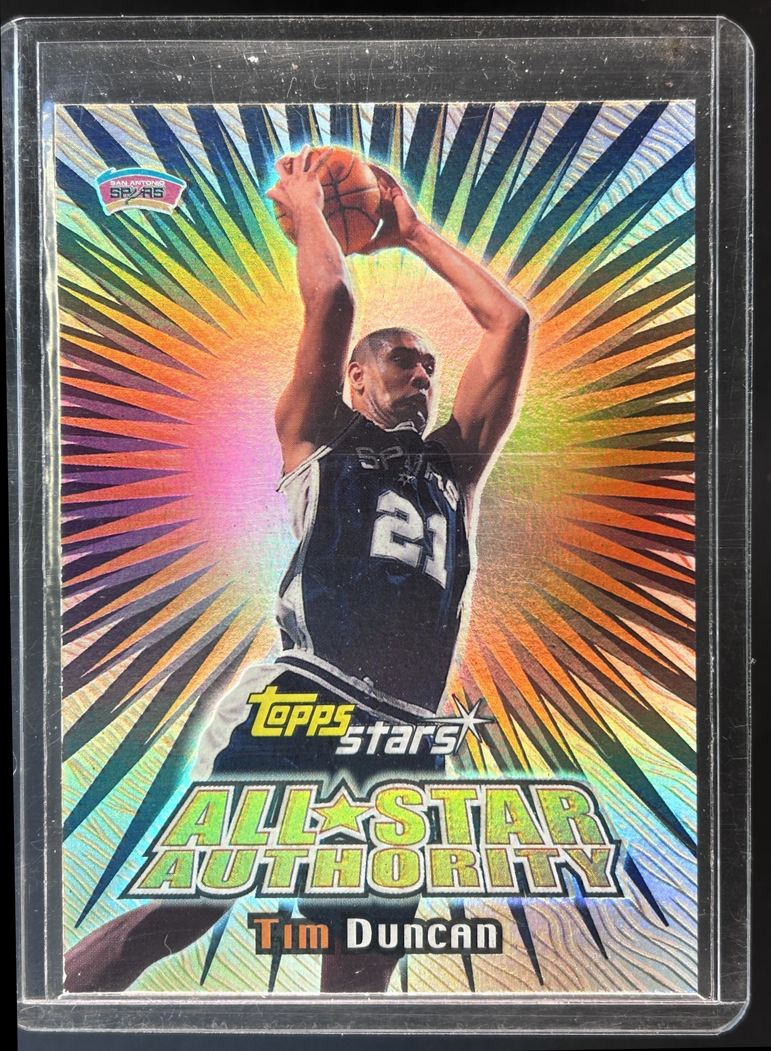 Card image for 2000-01 TOPPS STARS TIM DUNCAN #ASA11 ALL STAR AUTHORITY SAN ANTONIO SPURS