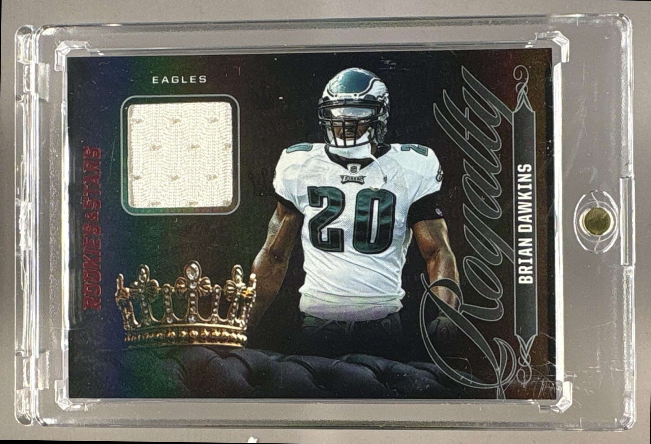 2025 PANINI ROOKIES & STARS BRIAN DAWKINS #R-BDS ROYALTY PREFERRED PATCH EAGLES