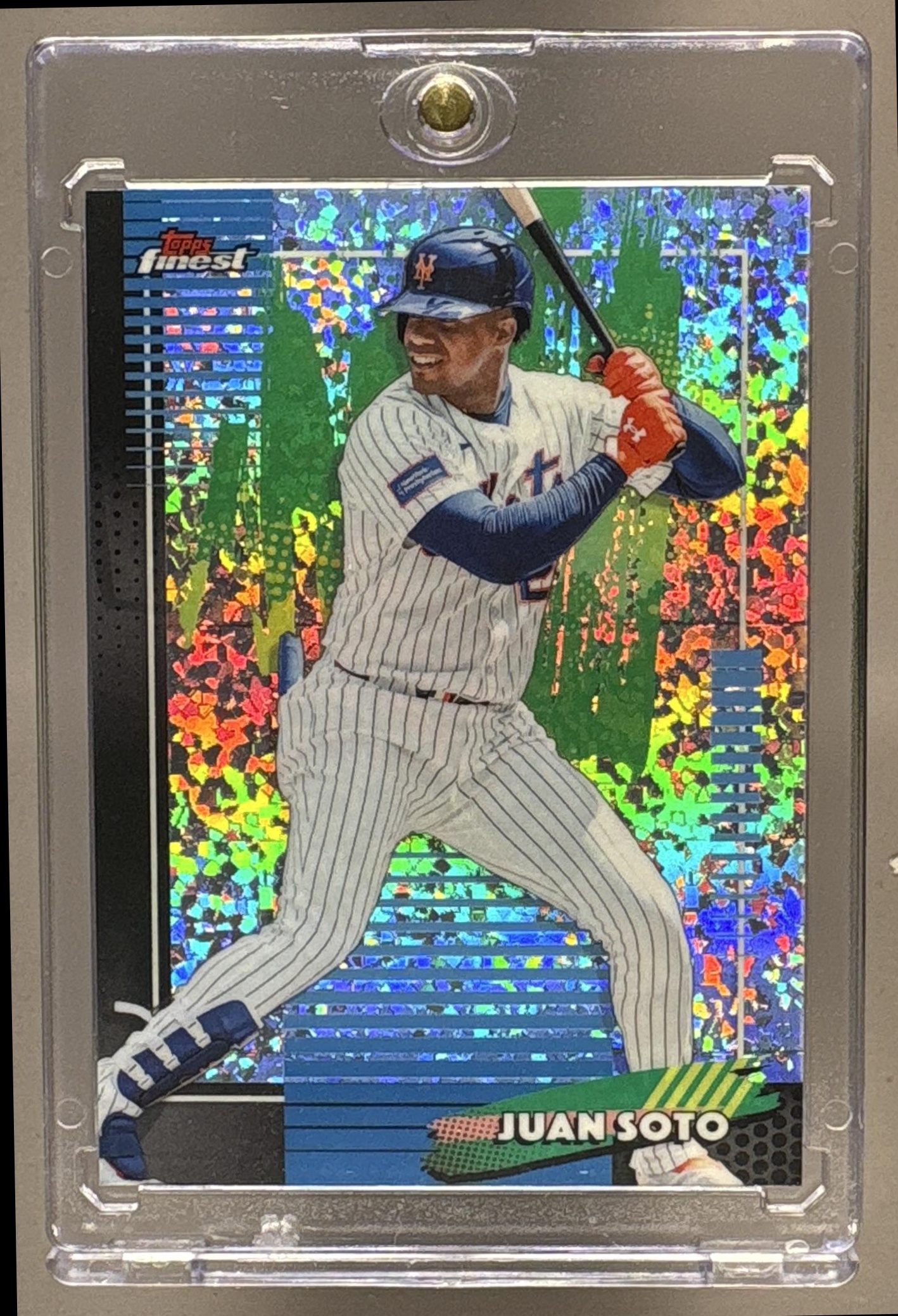 2026 TOPPS FINEST JUAN SOTO #18 MINI-DIAMOND REFRACTOR METS