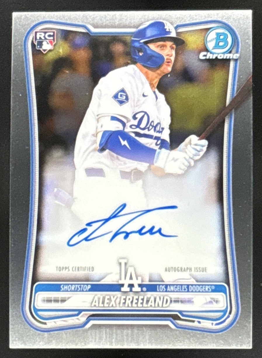 Card image for Alex Freeland 2026 Bowman Chrome Rookie Auto Los Angeles Dodgers