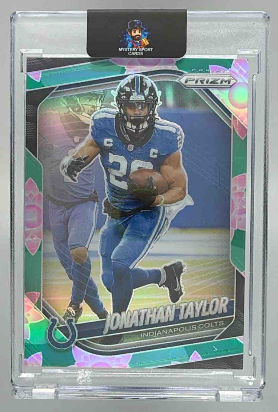 Card image for 2025 Panini Football Prizm Jonathan Taylor #108 Indianapolis Colts
