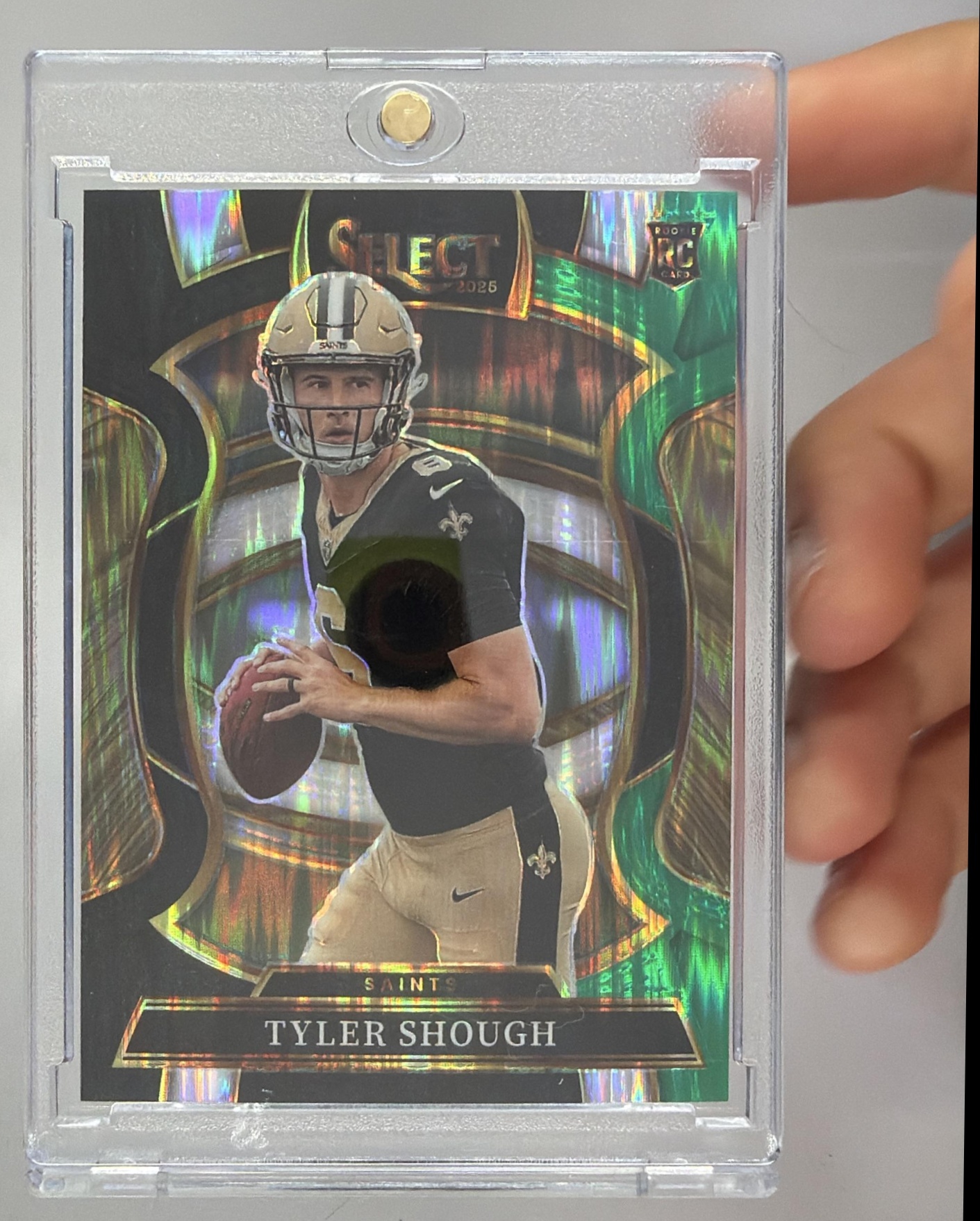 Card image for 2025 Panini Football Select Tyler Shough Concourse #41 RC New Orleans Saints