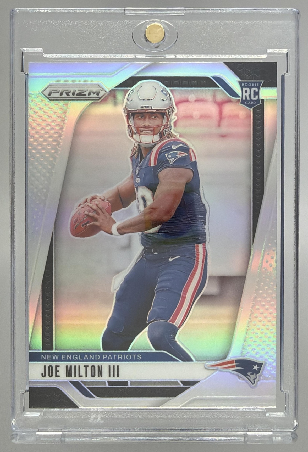 Card image for 2024 Panini Football Prizm Joe Milton III #354 RC New England Patriots