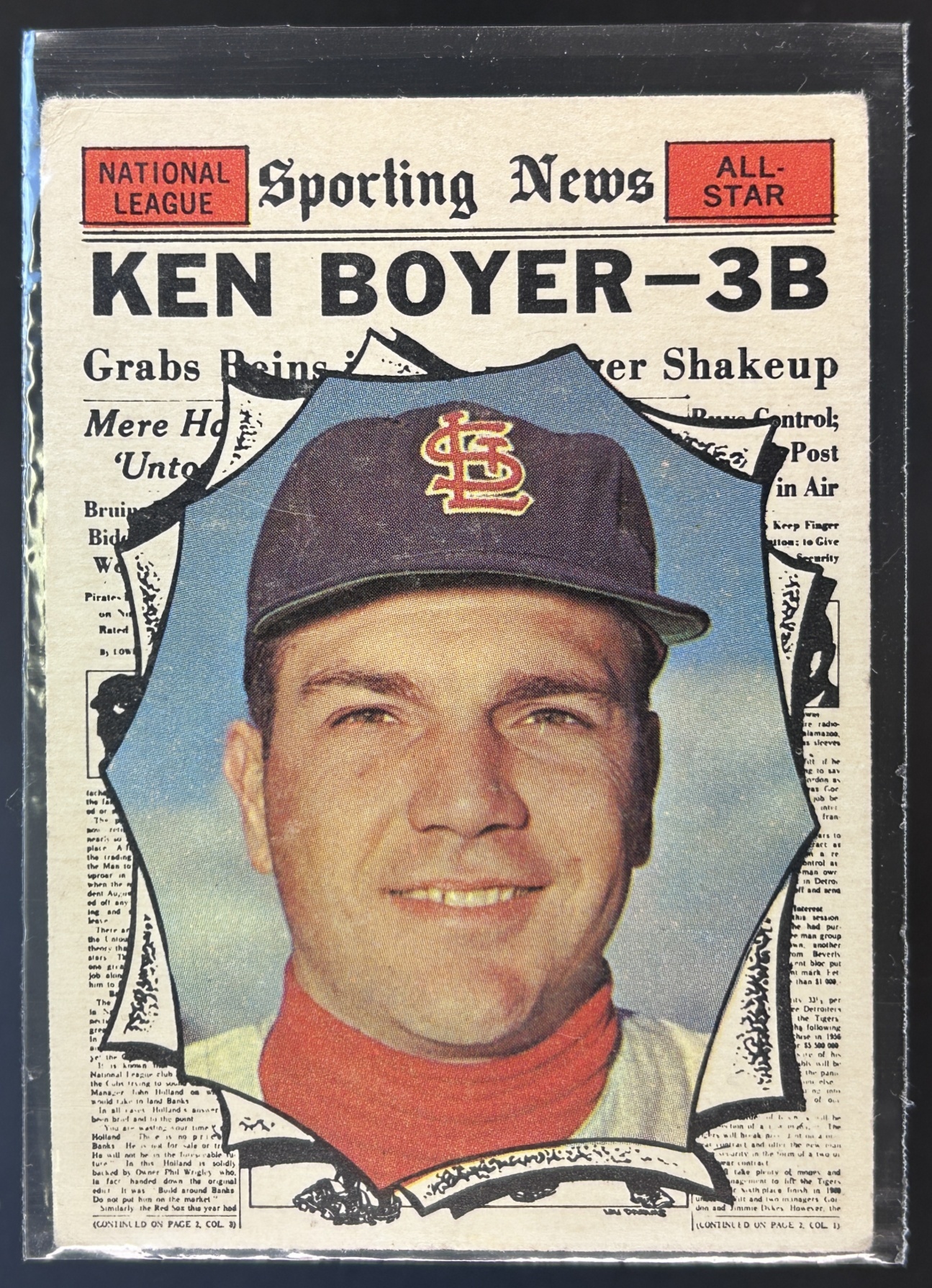 Card image for 1961 TOPPS KEN BOYER #573 ST. LOUIS CARDINALS HIGH # ALL STAR