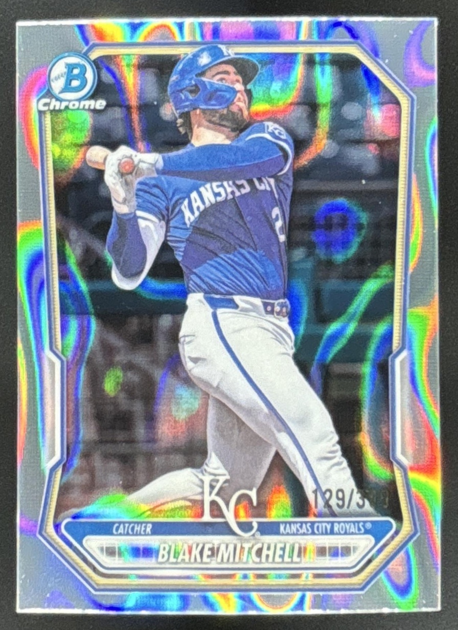 Card image for 2026 Bowman Blake Mitchell Chrome Prospects Lava Refractor /399