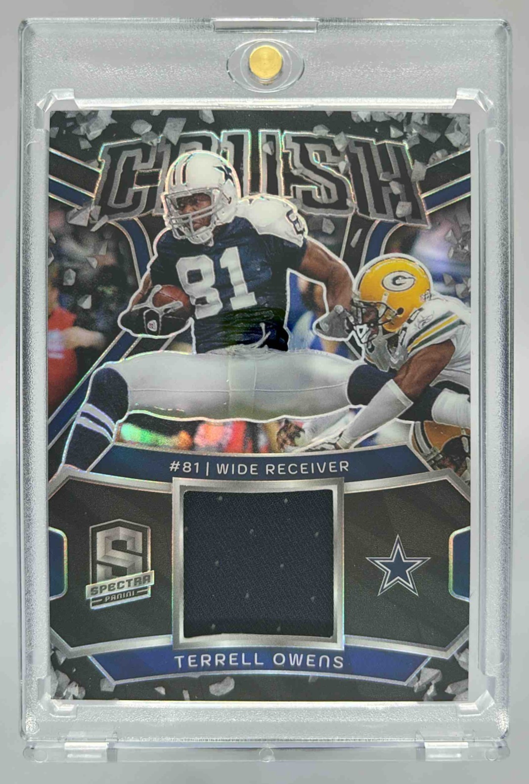 Card image for 2024 Panini Football Spectra Terrell Owens Crush /99 #CRU-TOS Dallas Cowboys