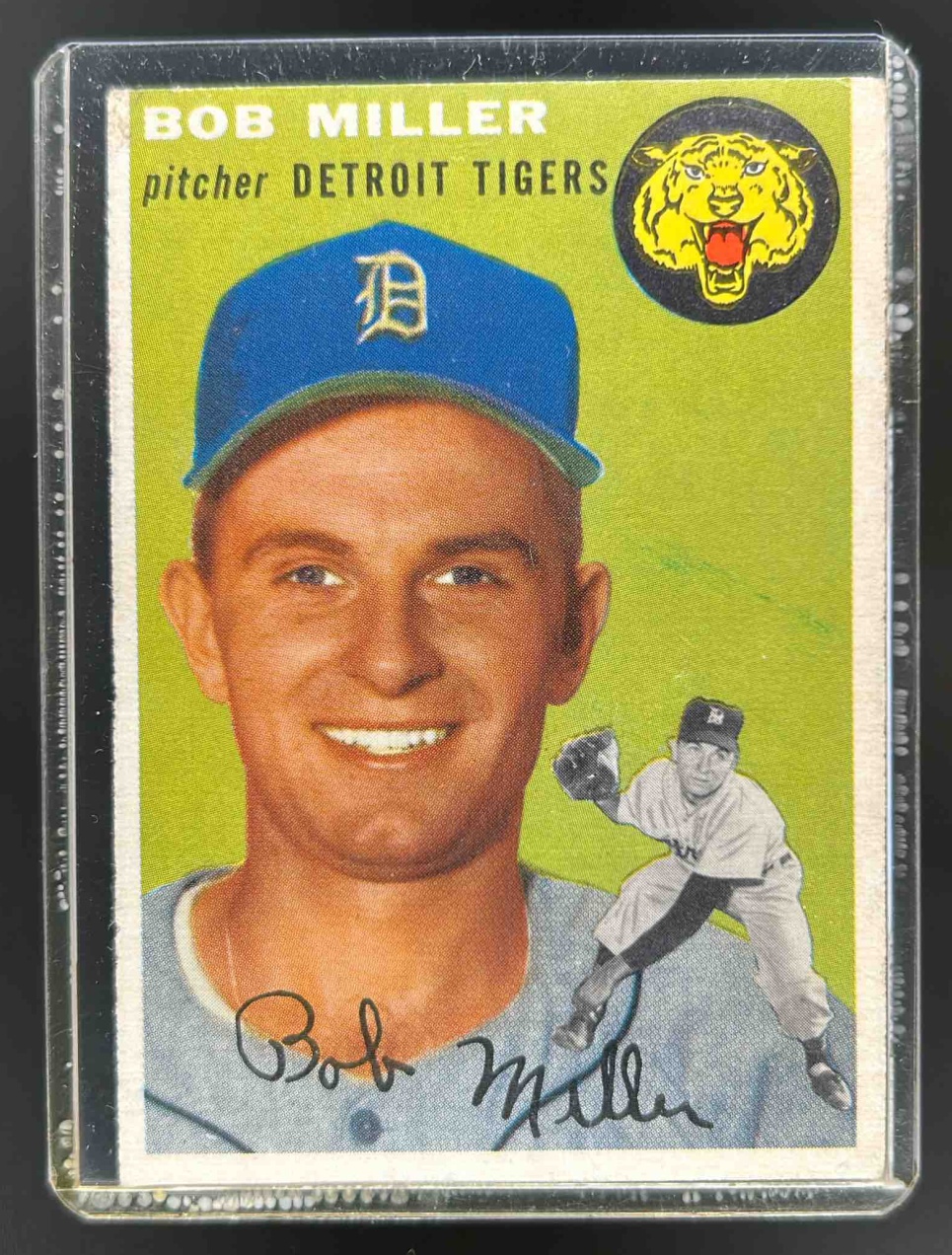 Card image for 1954 TOPPS BASEBALL BOB MILLER #241 RC DETROIT TIGERS