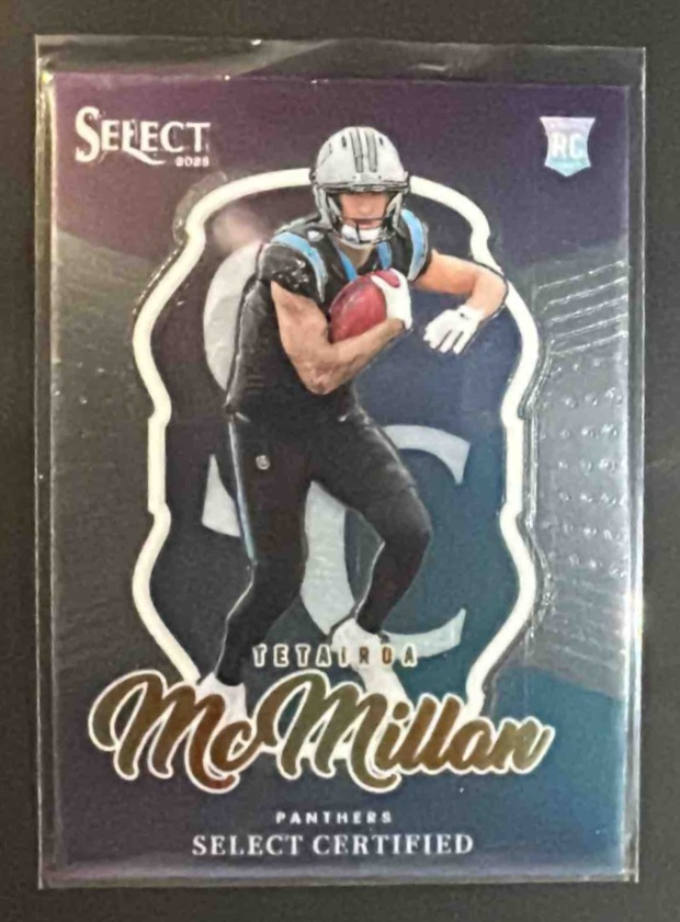 Card image for 2025 Panini Select Tetairoa McMillan #5 Certified Rookies RC Panthers