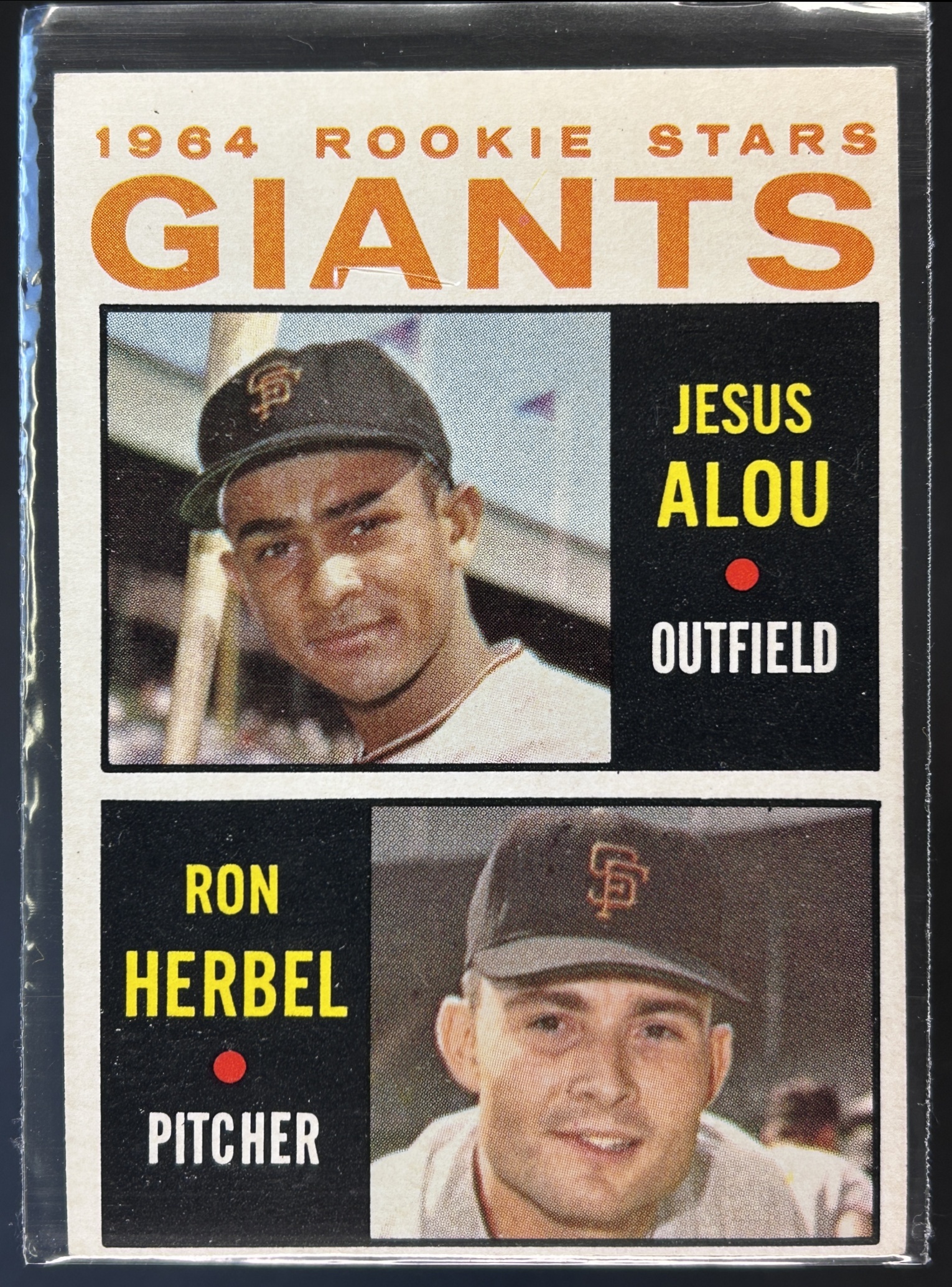 Card image for 1964 TOPPS JESUS ALOU RON HERBEL #47 RC ROOKIE LOS ANGELES ANGELS