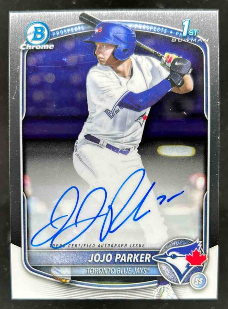 Card image for JoJo Parker 2025 Bowman Draft Chrome Prospect Auto