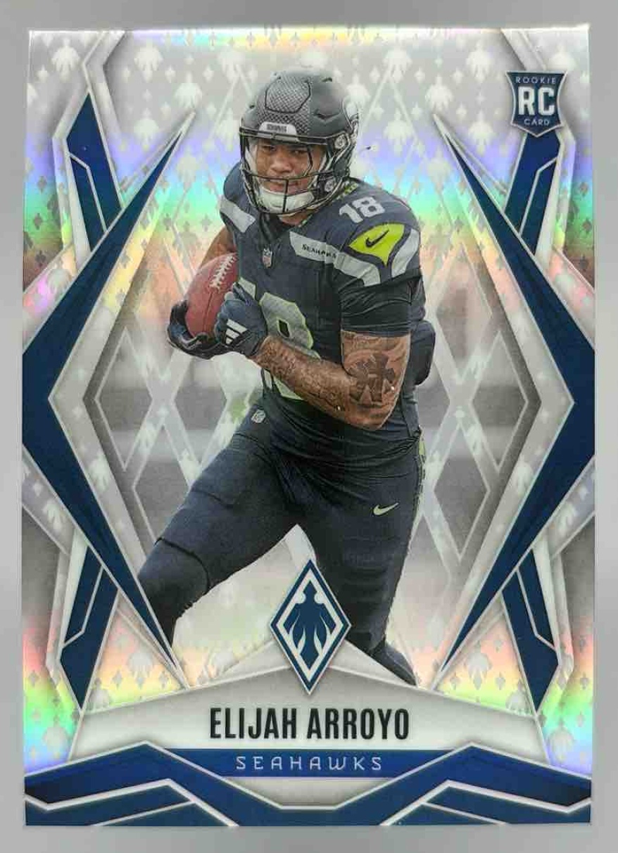 Card image for 2025 Panini Football Phoenix Elijah Arroyo /149 #178 RC Seattle Seahawks