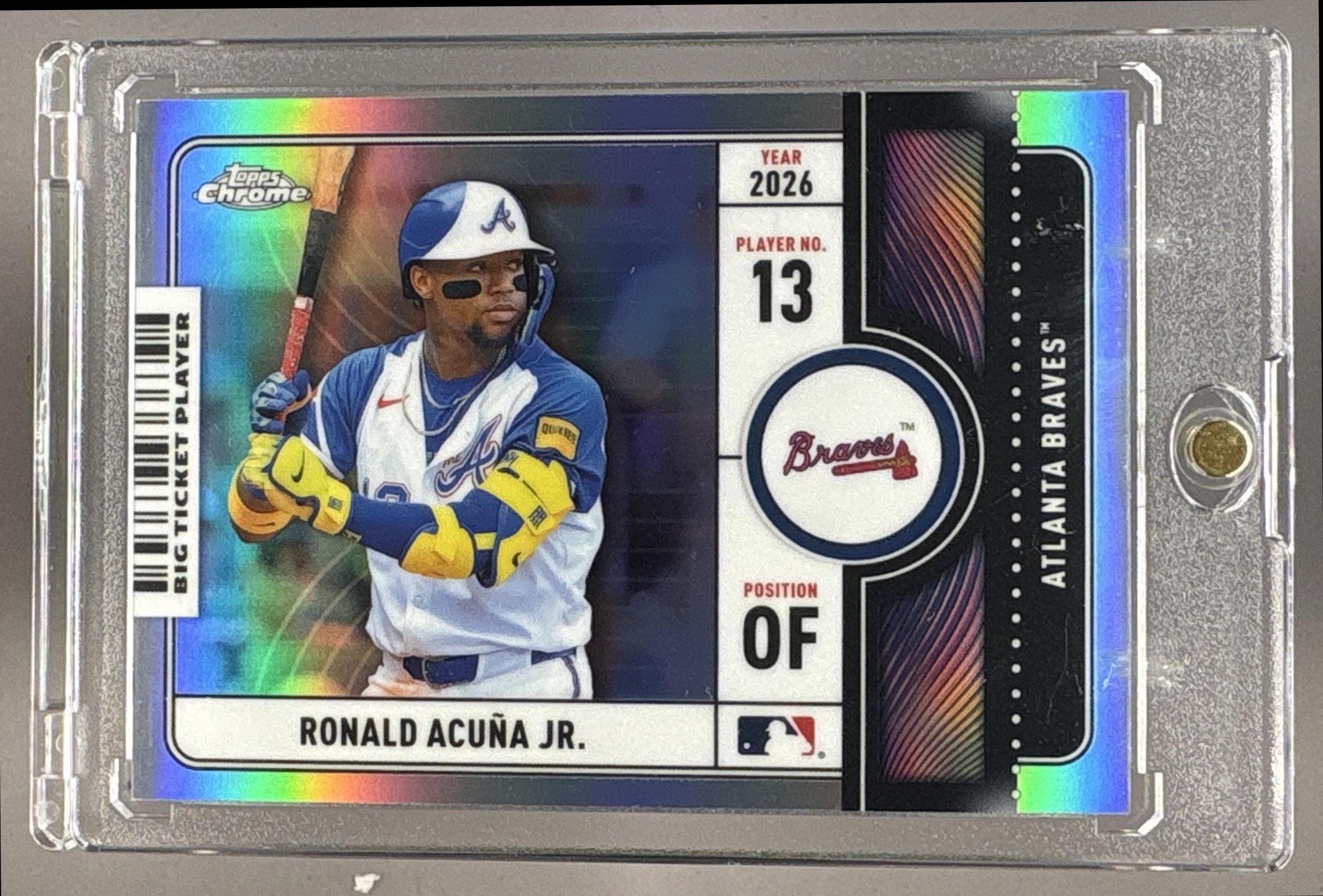2026 TOPPS CHROME RONALD ACUNA JR. #BTP-7 BIG TICKET PLAYERS BRAVES