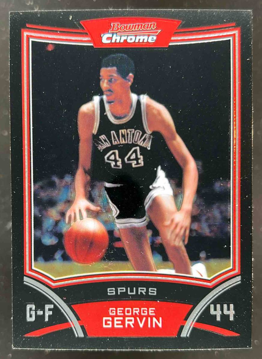 Card image for 2008-09 BOWMAN GEORGE GERVIN #105 SAN ANTONIO SPURS
