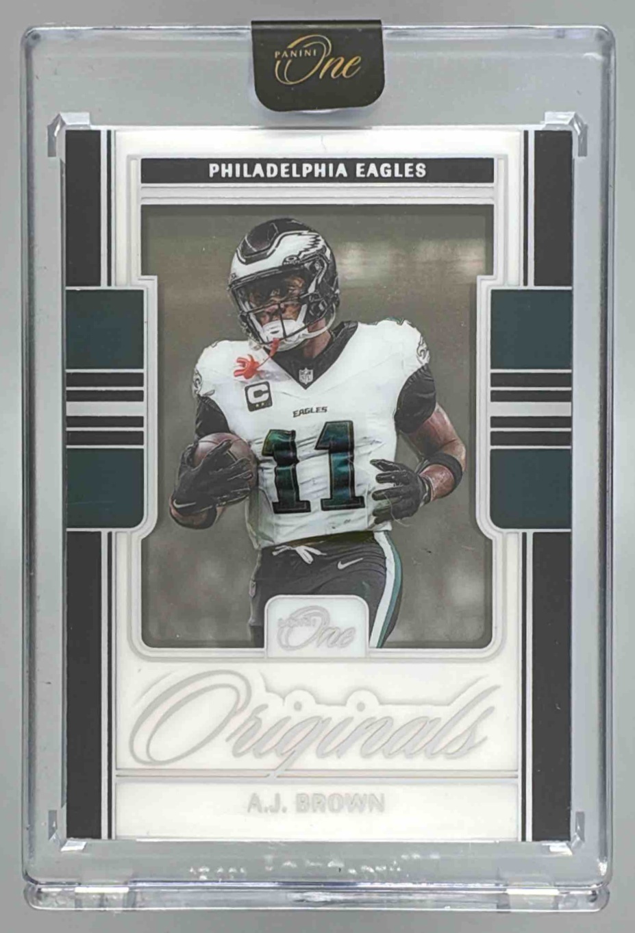 Card image for 2024 Panini Football One A.J. Brown Originals #OO-ABN Philadelphia Eagles
