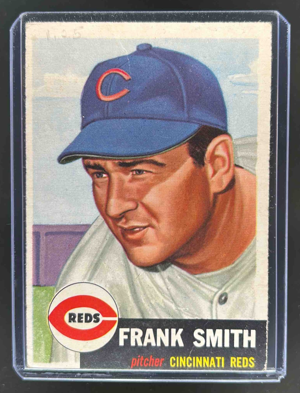 Card image for 1953 TOPPS BASEBALL FRANK SMITH #116A CINCINNATI REDS