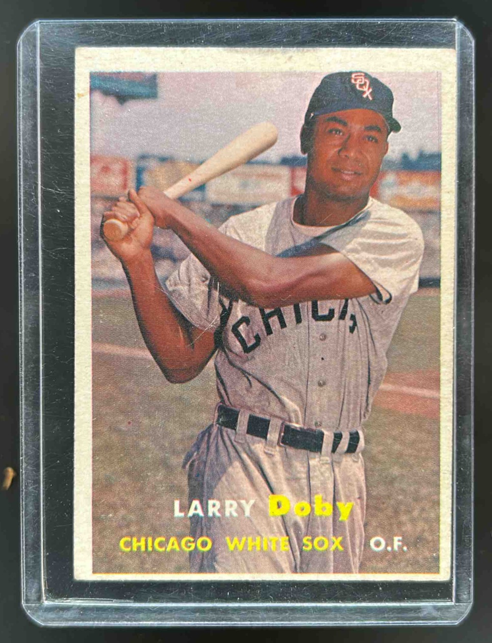 Card image for 1957 TOPPS LARRY DOBY #85 CHICAGO WHITE SOX