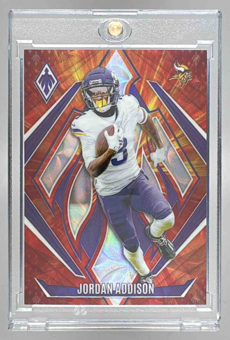 Card image for 2024 Panini Football Phoenix Jordan Addison #84 Minnesota Vikings