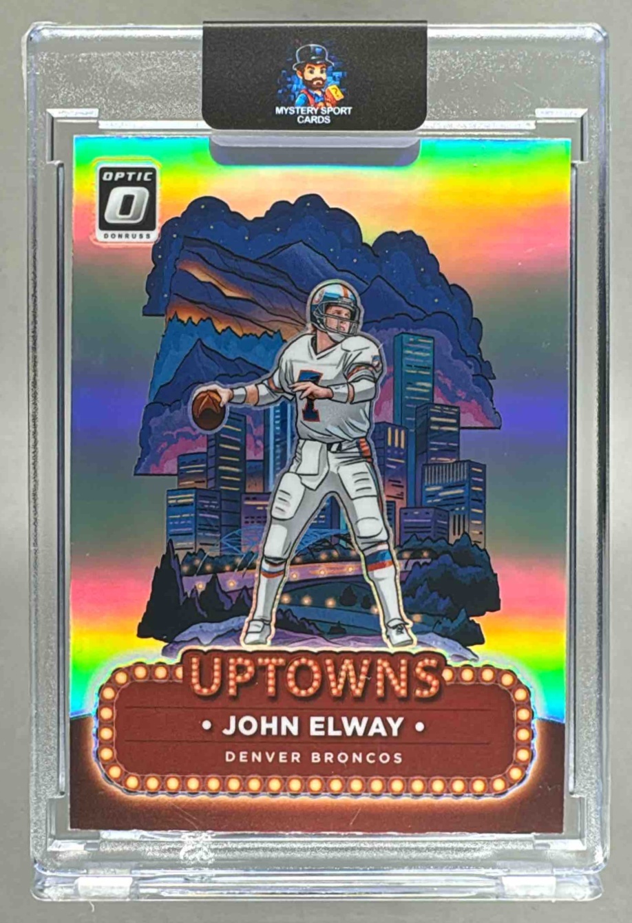 Card image for 2024 Panini Football Donruss Optic John Elway Uptowns #23 SSP Denver Broncos