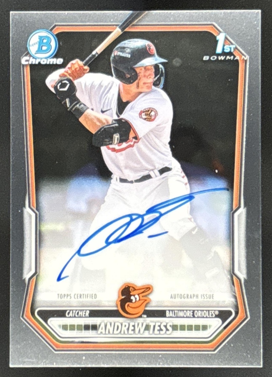 Card image for Andrew Tess 2026 Bowman Chrome Prospect Auto Baltimore Orioles