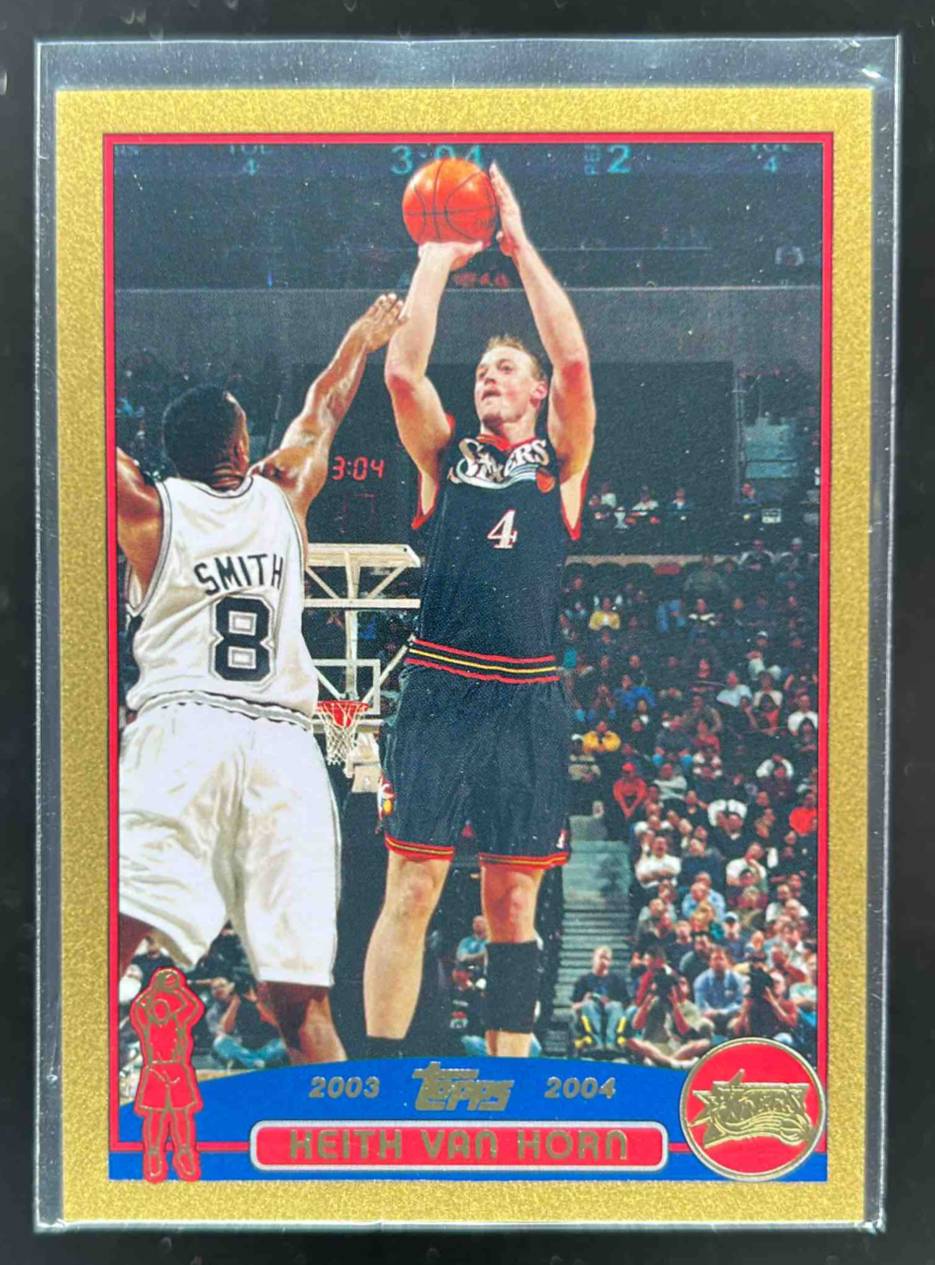 Card image for 2003-04 TOPPS KEITH VAN HORN GOLD /99 #104 PHILADELPHIA 76ERS