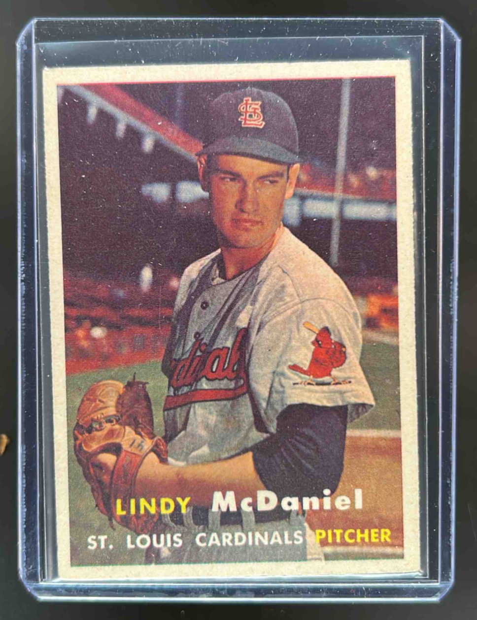 Card image for 1957 TOPPS LINDY MCDANIEL #79 RC ROOKIE ST. LOUIS CARDINALS