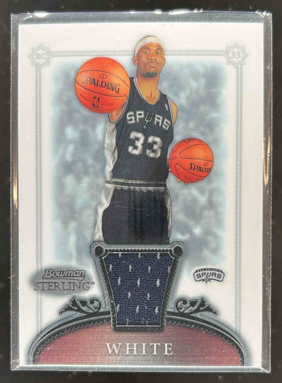 Card image for 2006-07 BOWMAN STERLING JAMES WHITE #54 MEM RC ROOKIE SAN ANTONIO SPURS