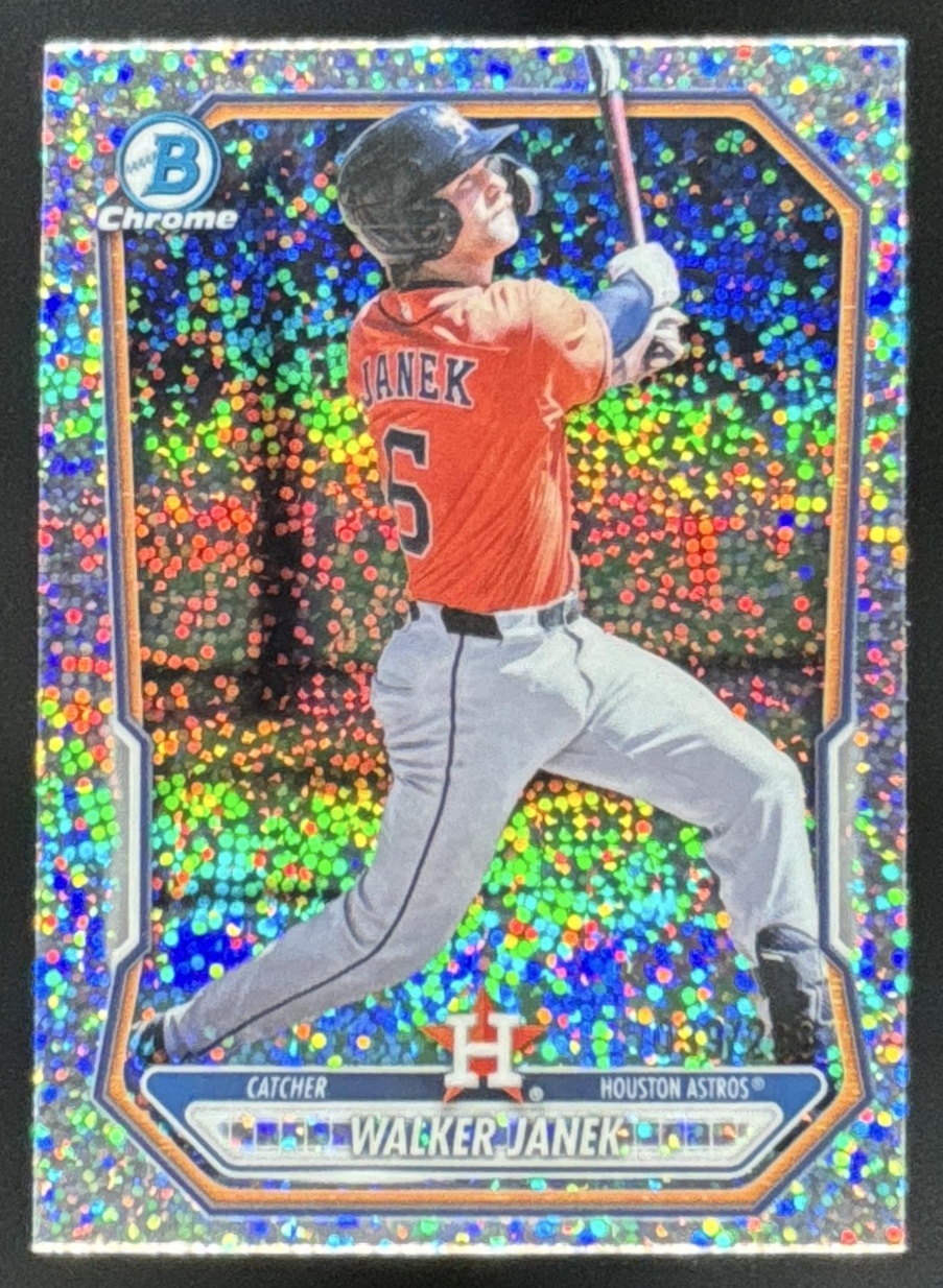 Card image for Walker Janek 2026 Bowman Speckle Refractor /299 Chrome Prospects Houston Astros