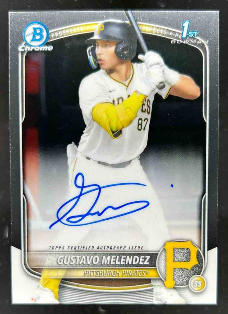 Card image for Gustavo Melendez 2025 Bowman Draft Chrome Prospect Auto