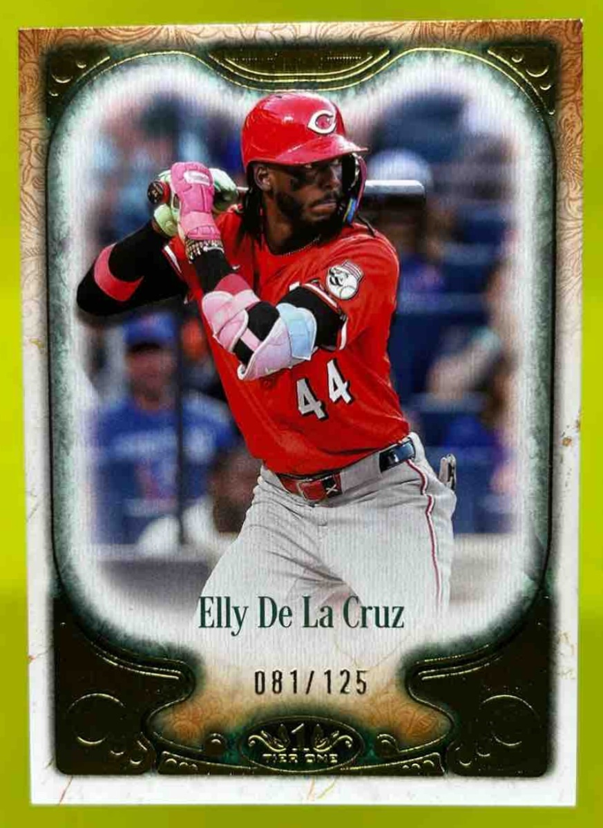 Card image for Elly De La Cruz 2026 Topps Baseball Tier One 2/125 Cincinnati Reds