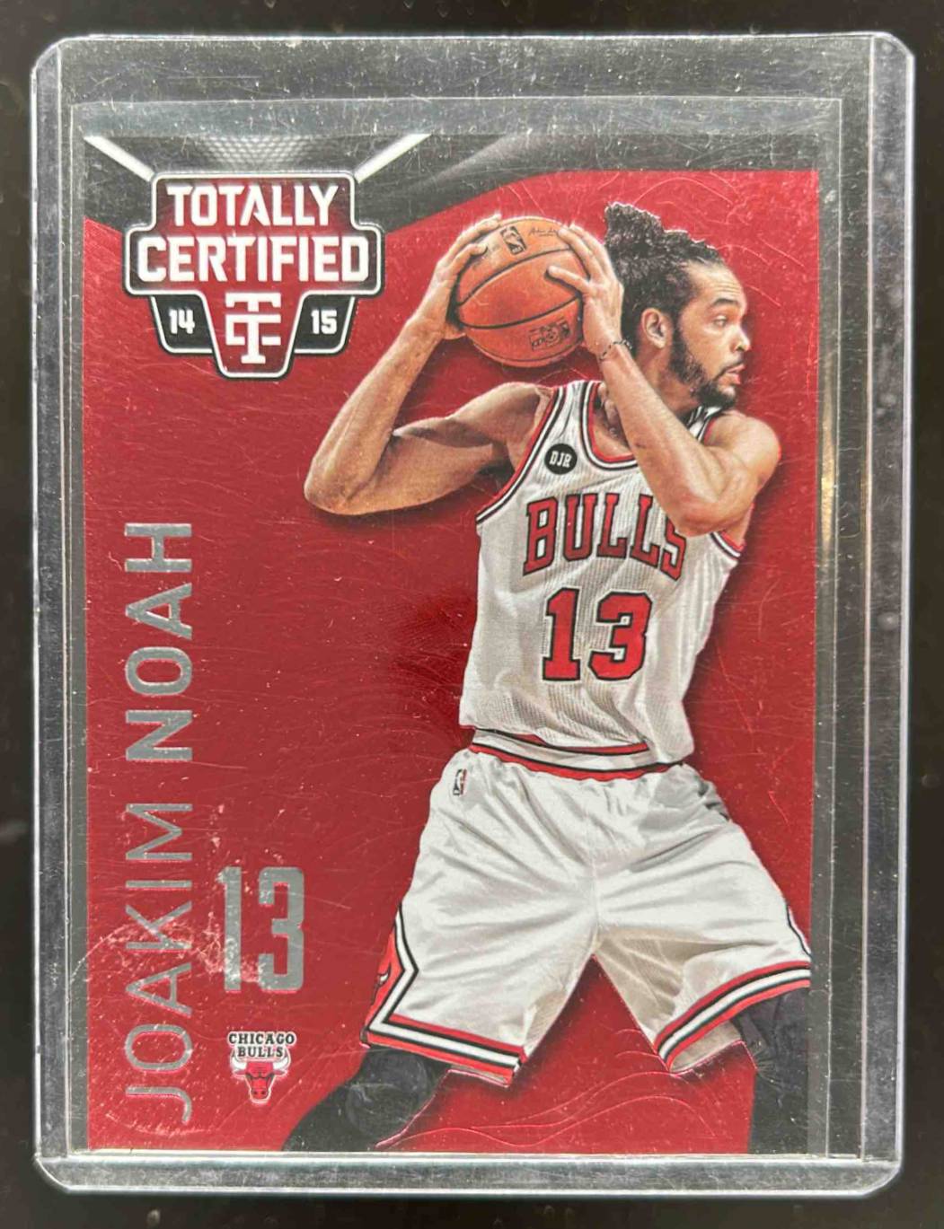 Card image for 2014-15 PANINI TOTALLY CERTIFIED JOAKIM NOAH PLATINUM RED /279 #78 CHICAGO BULLS